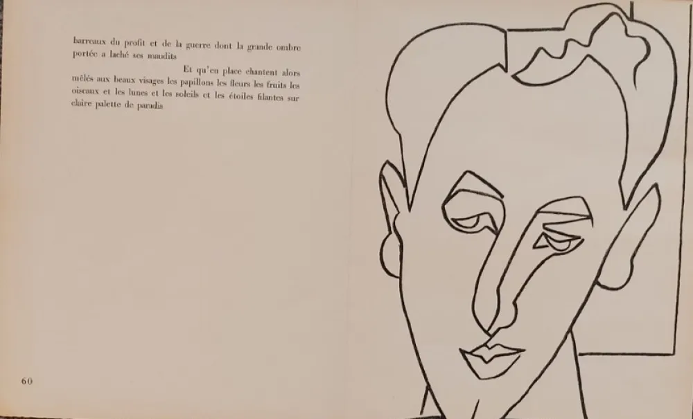 Litografía Gilot - PAGES  D AMOUR  SE M