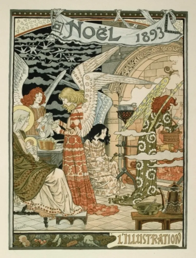 Litografía Grasset - Cuisine des anges / Angels' Kitchen