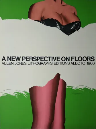 Serigrafía Jones -   „A new Perspective on Floors. Allen Jones Lithographs editions alecto 1966“.