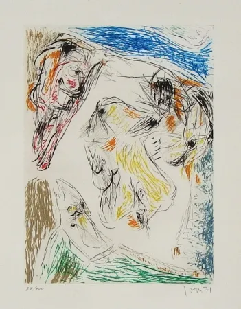 Aguafuerte Y Aguatinta Jorn - Euclide coincé