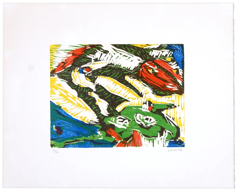 Litografía Jorn - Gravitation aggravée