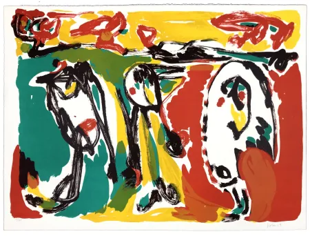 Litografía Jorn - Hautes Pyréenées