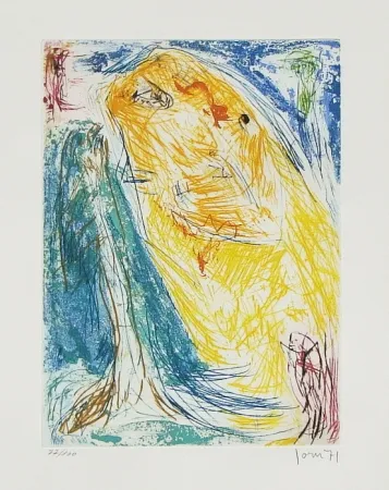 Aguafuerte Y Aguatinta Jorn - Le Tournedos canari