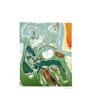 Grabado En Madera Jorn - Strabisme Pastoral