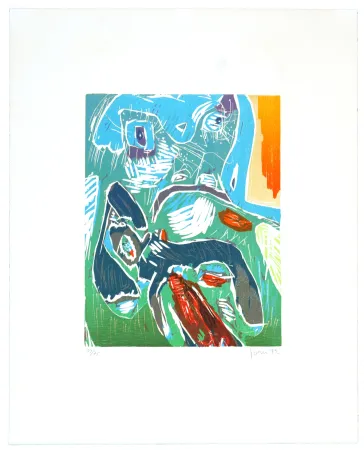 Grabado En Madera Jorn - Strabisme pastoral