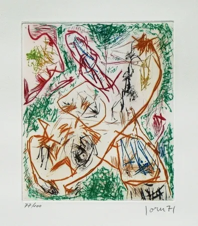 Aguafuerte Y Aguatinta Jorn - Tarotaumagie offusquée