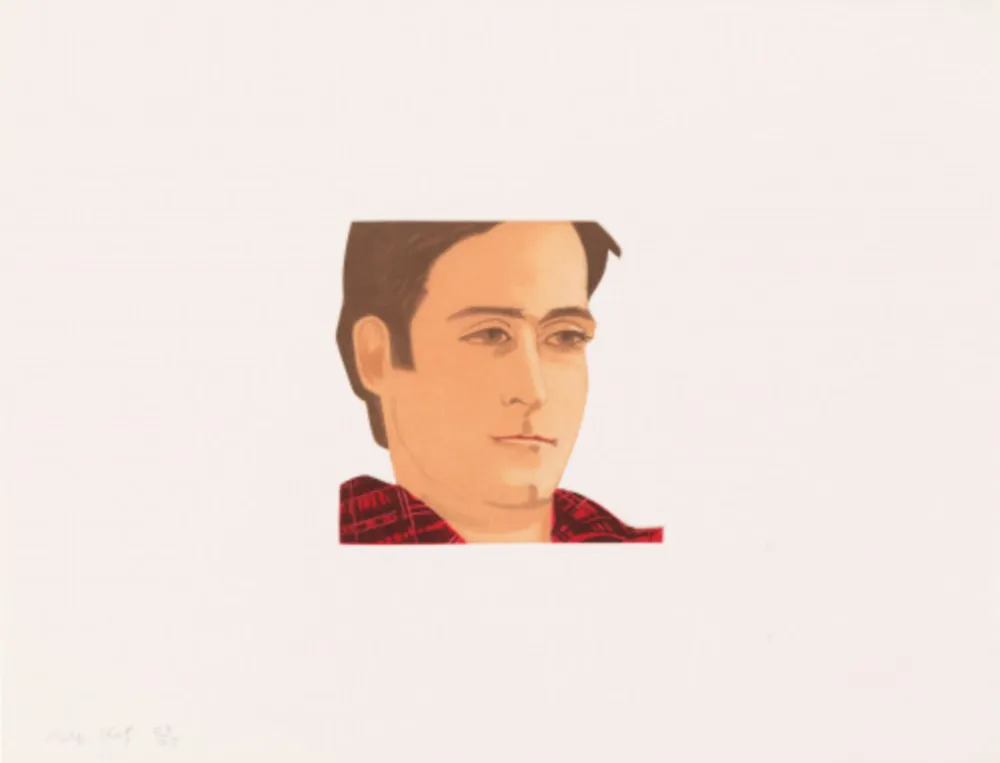 Aguatinta Katz - Face of the Poet 3