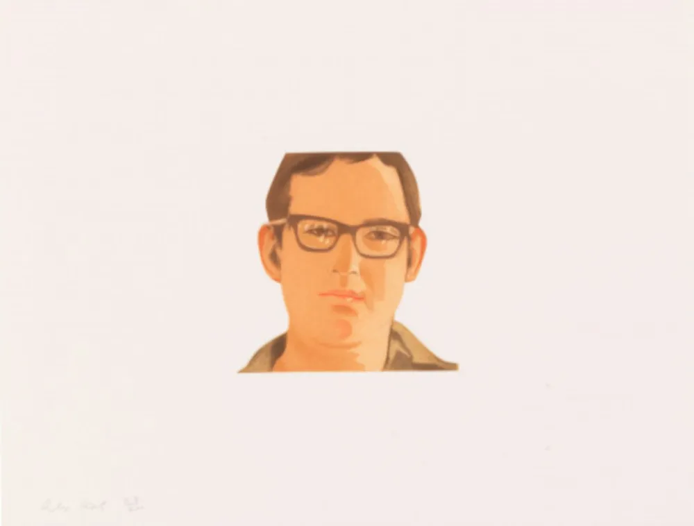 Aguatinta Katz - Face of the Poet 5