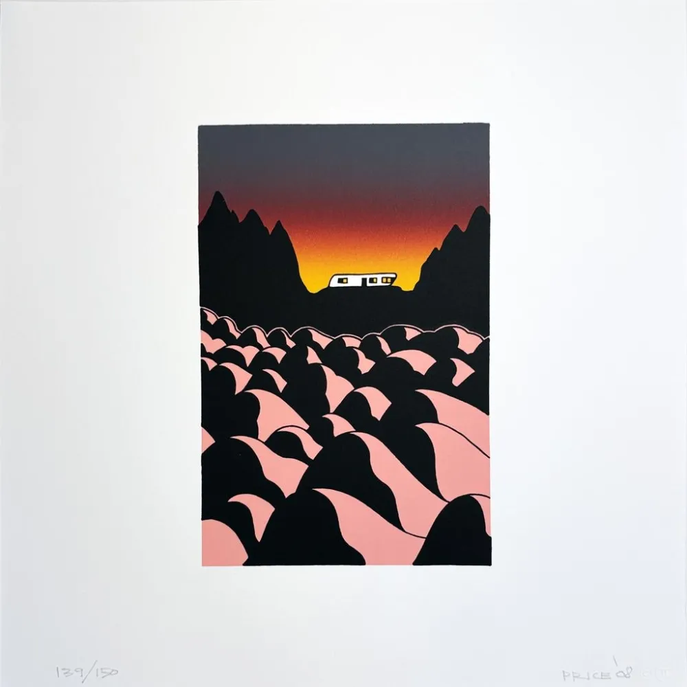 Litografía Ken - Living with Rocks from the Artists for Obama Portfolio