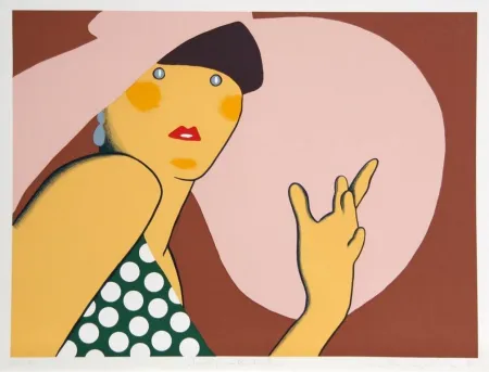 Serigrafía Kogelnik - LADY WITH HAT