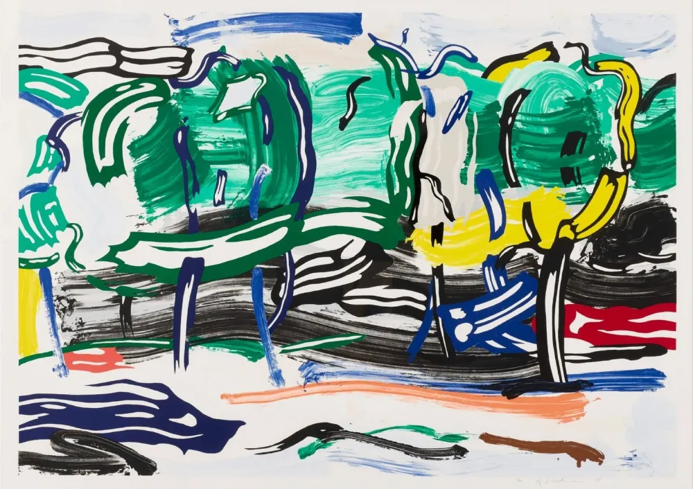 Múltiple Lichtenstein - Road Before the Forest