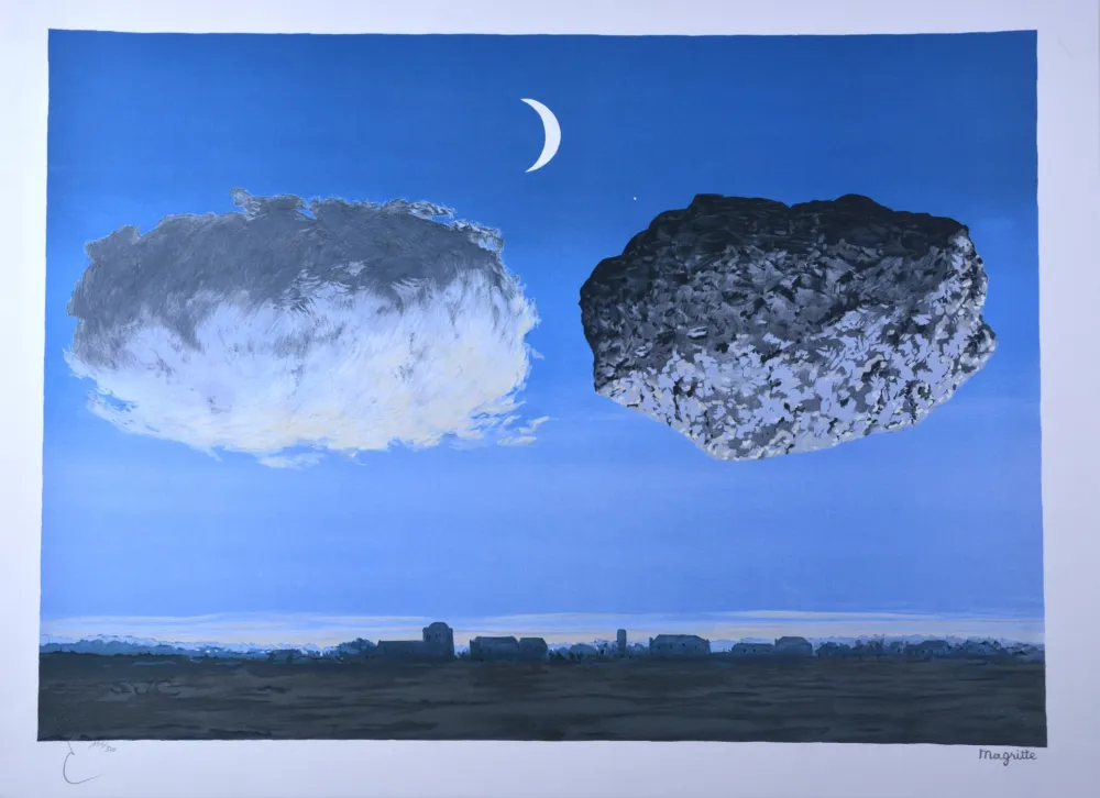 Litografía Magritte - La Bataille de l'Argonne 