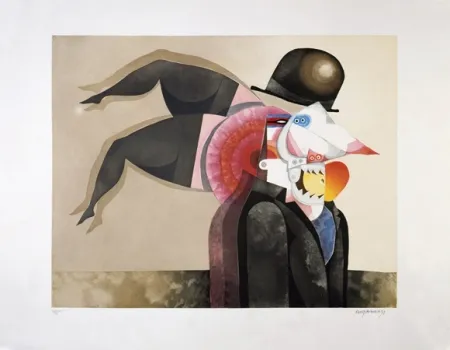 Aguatinta Marin - Le grand dévorateur