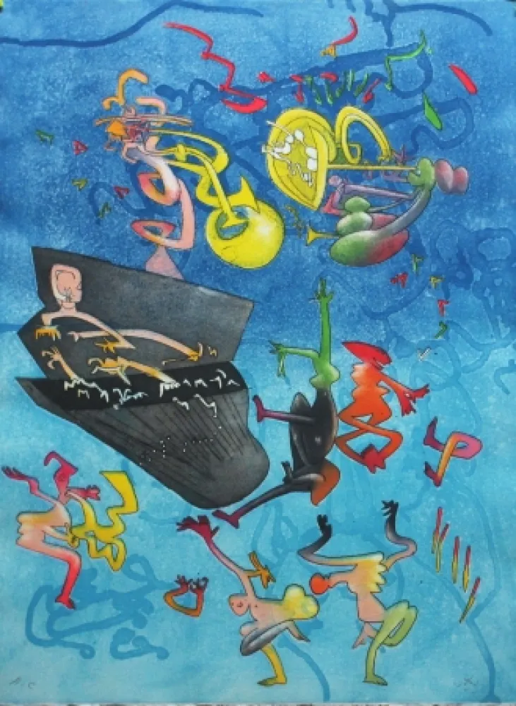 Aguafuerte Y Aguatinta Matta - Jazz Band II