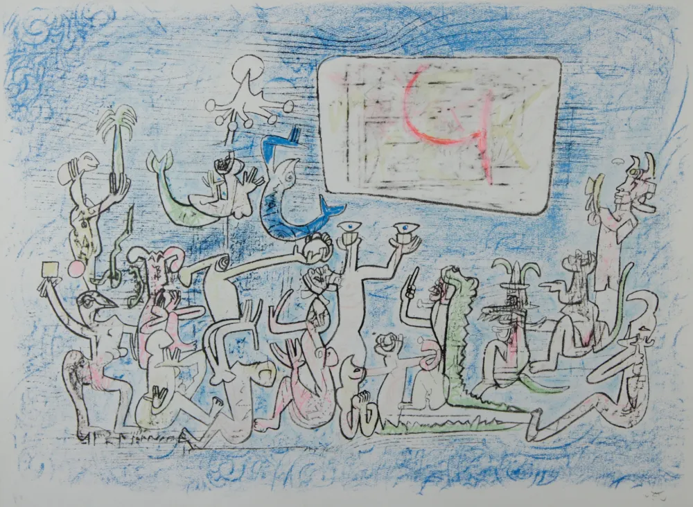 Litografía Matta - Untitled