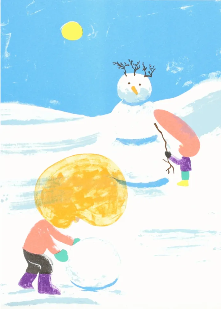 Litografía Mcdonald  - Snowman