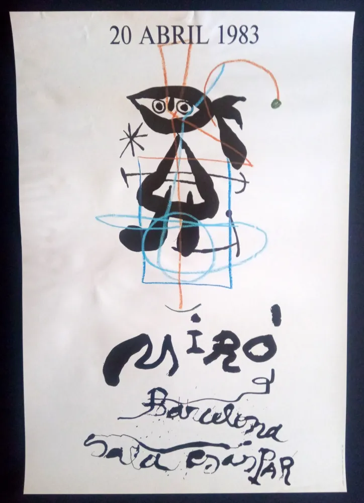 Cartel Miró - 20 Abril 1983 Sala Gaspar