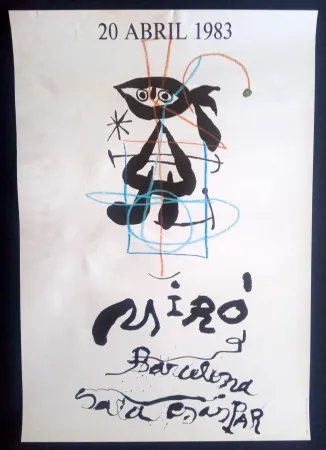 Cartel Miró - 20 Abril 1983 Sala Gaspar