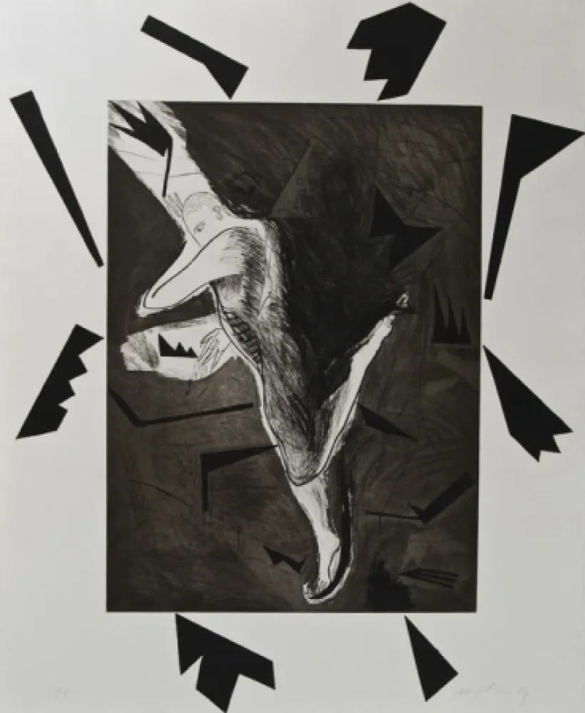 Aguatinta Paladino - Il pattinatore