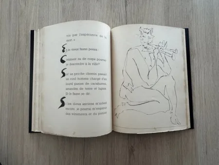 Libro Ilustrado Picasso - Deux Contes. Le Centaure Picador. Le crepuscule d'un Faune. Gravures de Pablo Picasso.