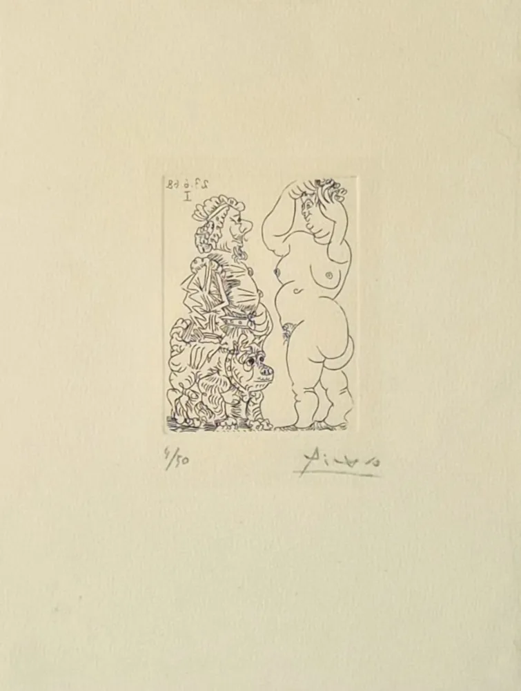 Grabado Picasso - La Celestine, from Série 347