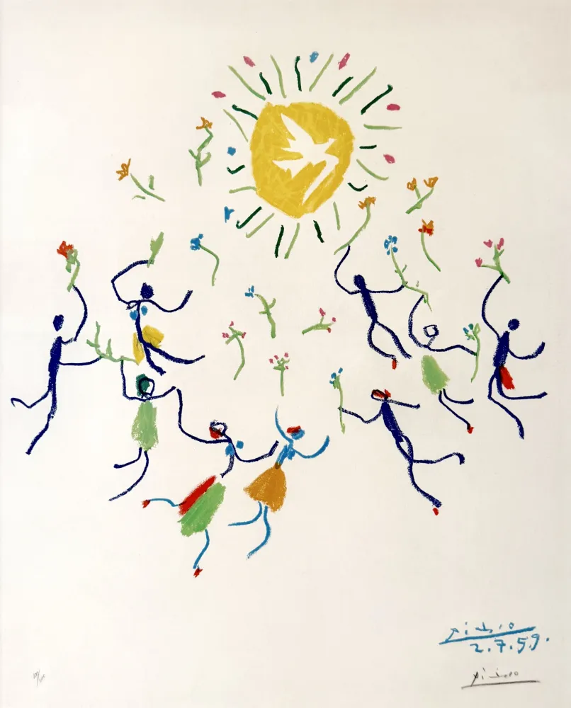 Litografía Picasso - La ronde de la jeunesse