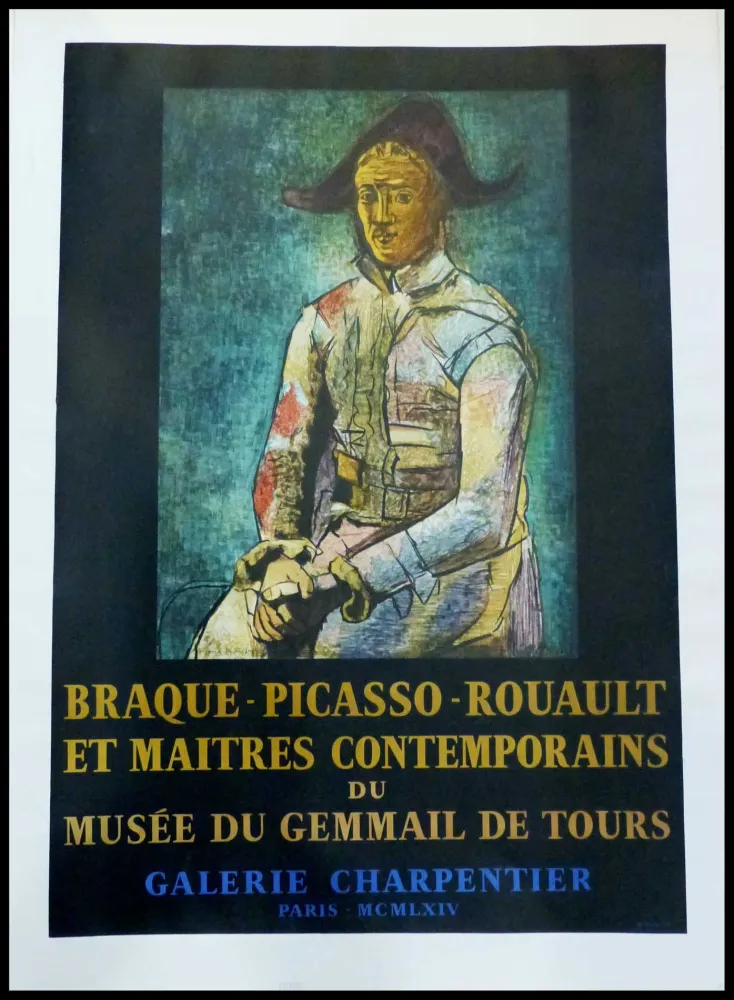 Cartel Picasso - PABLO PICASSO, MUSÉE DU GEMMAIL À TOURS GALERIE CHARPENTIER 