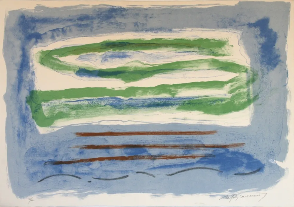 Litografía Ràfols Casamada - Sin título