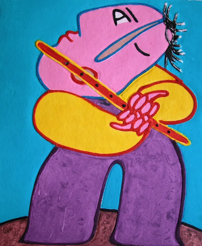 Grabado Ripolles - Le flutiste