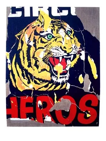 Serigrafía Rotella - La Tigre