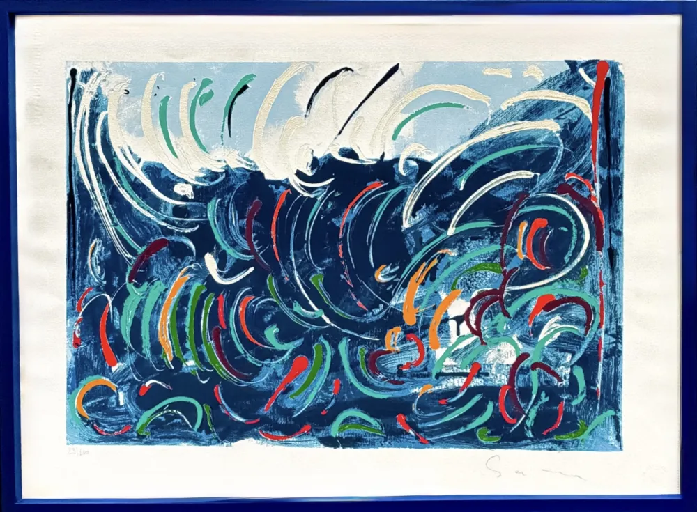 Serigrafía Schifano - Onde (Waves)