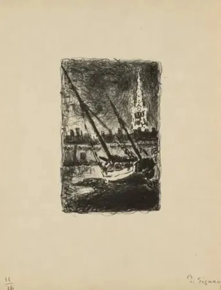 Litografía Signac - Saint MALO I (1927)