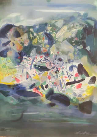 Litografía Teh-Chun - Composition XX 