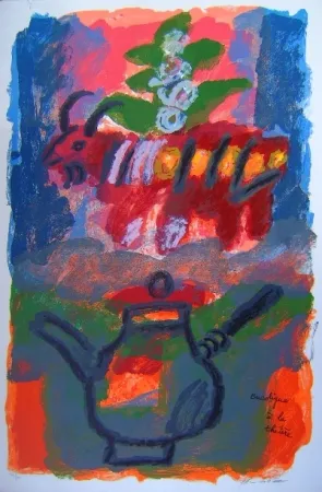 Litografía Tobiasse - Bucolique á la theiere