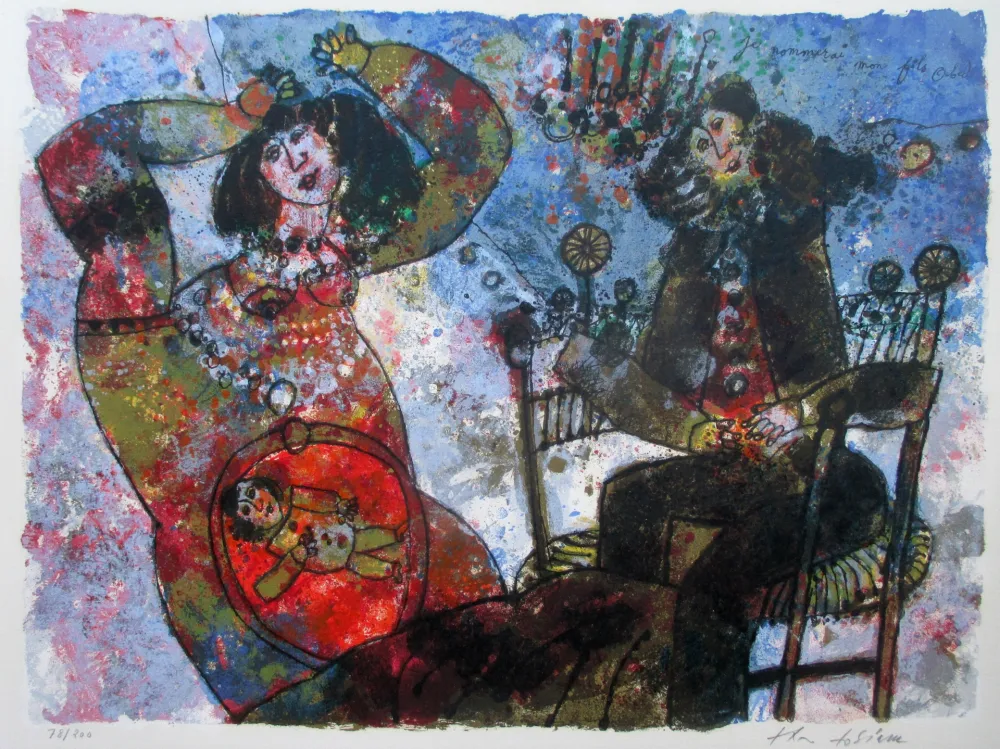 Litografía Tobiasse - Je nommerai mon fils Obed