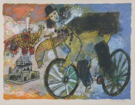 Litografía Tobiasse - La lumière du Juste ne s'éteint pas la nuit