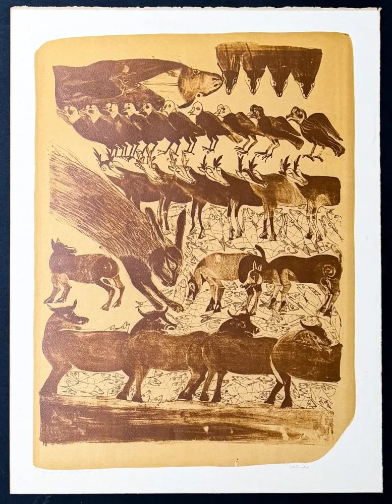 Litografía Toledo - Francisco Toledo (1940–2019) – Animales – lithograph on paper – 1969