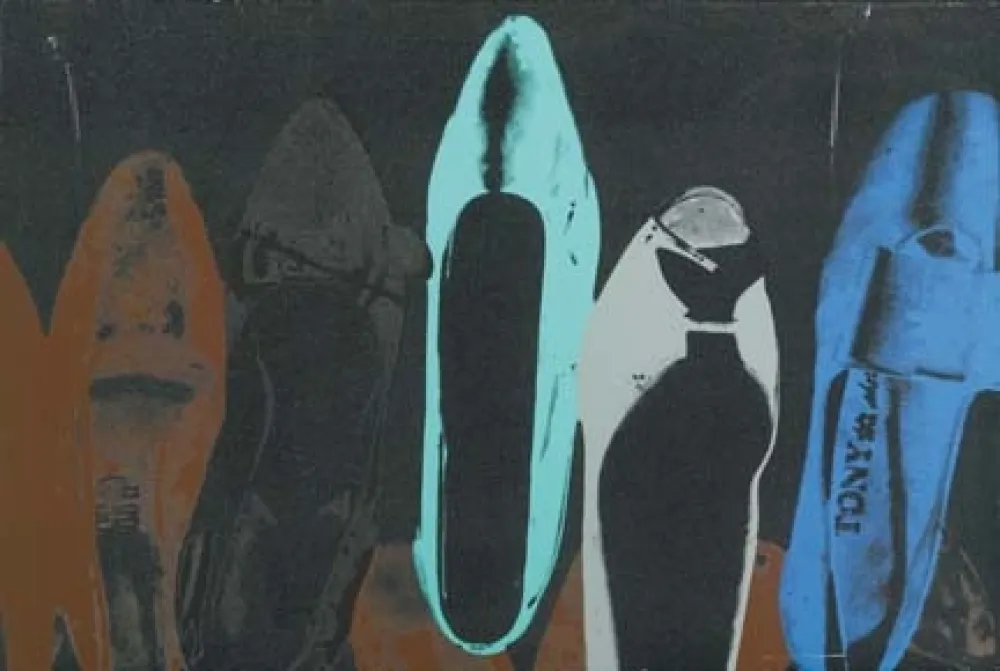Serigrafía Warhol - Shoes with Diamond Dust