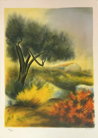 Litografía Zarou - Sans Titre