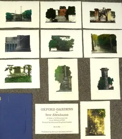 Serigrafía Abrahams - Oxford Gardens I-X