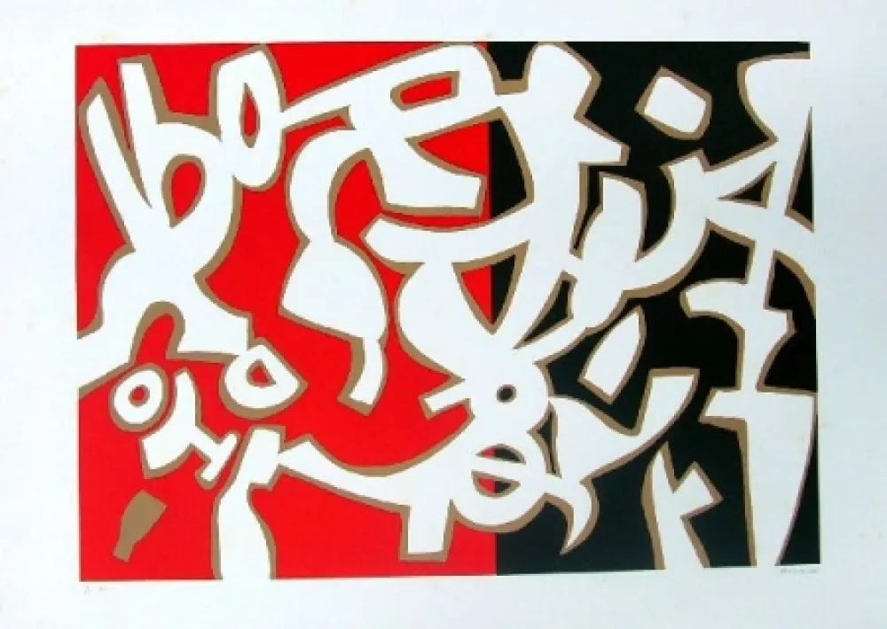 Litografía Accardi - Senza titolo