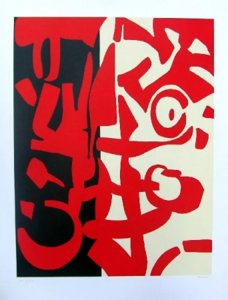 Litografía Accardi - Senza titolo