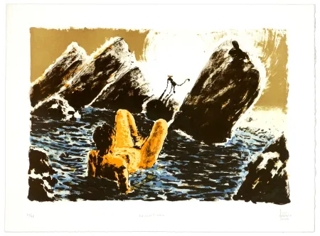 Litografía Aceves Humana - Domesticar