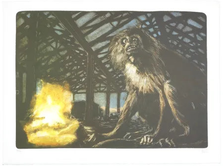 Litografía Aceves Humana - San titre 