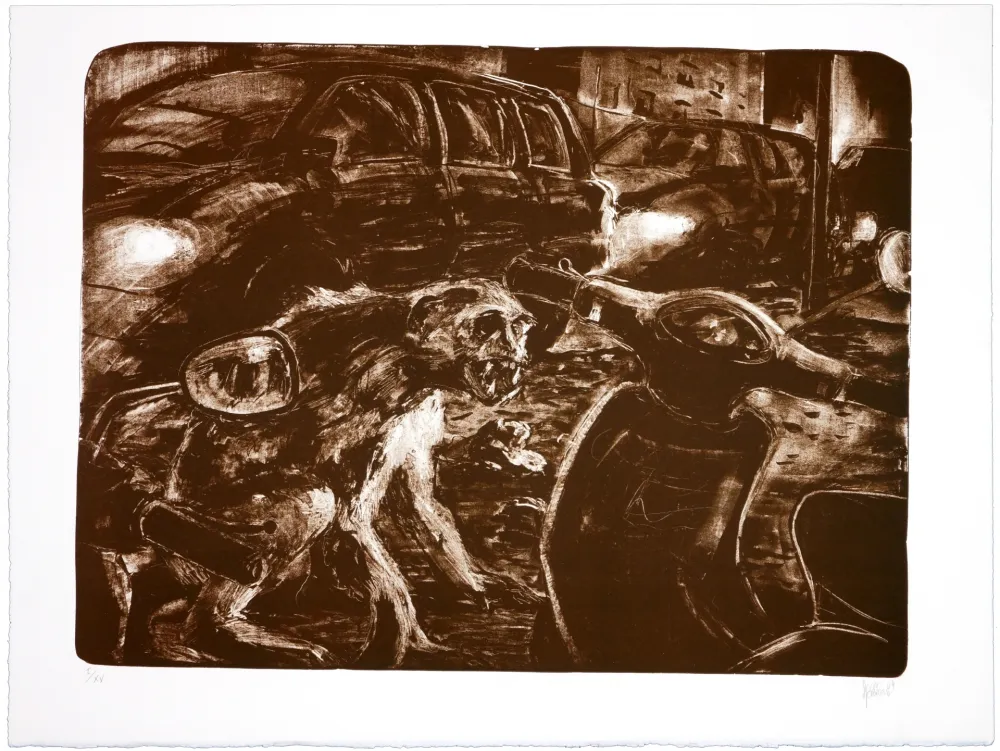 Litografía Aceves Humana - Sans titre