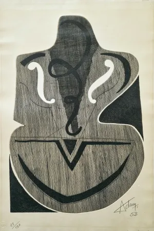 Aguafuerte Adam - Le violon