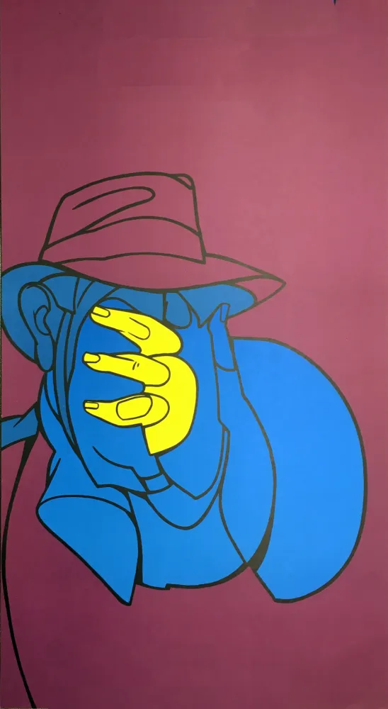 Serigrafía Adami - ADAMI CAEN 1980 : Sérigraphie originale avant la lettre.