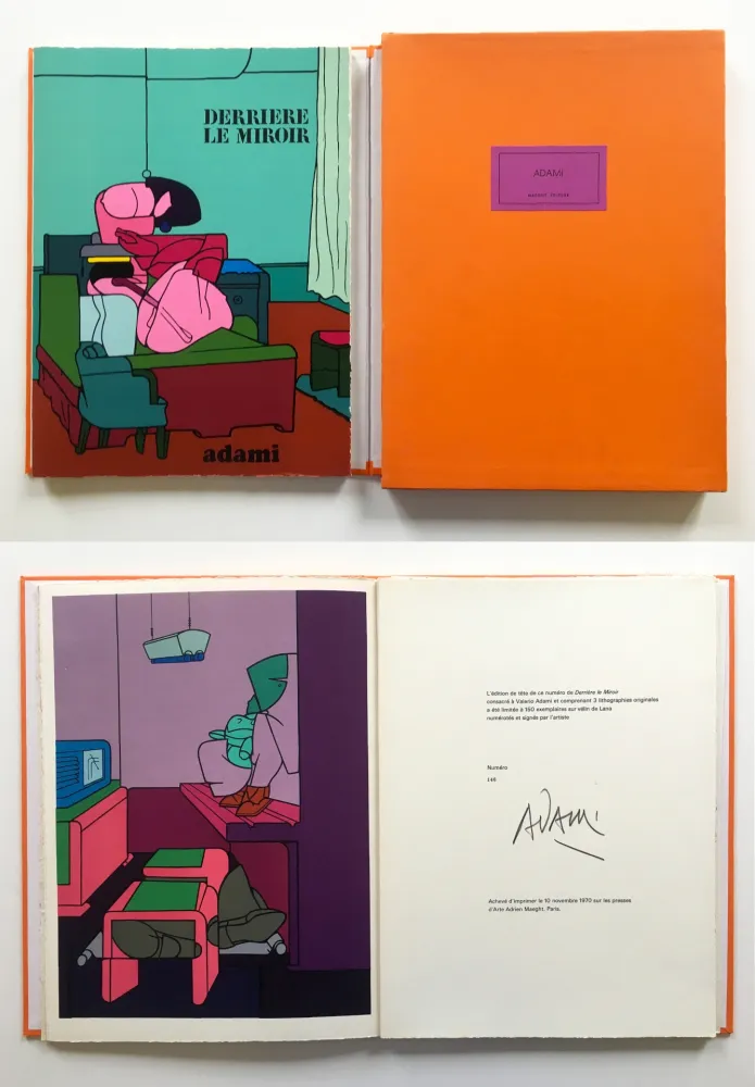 Libro Ilustrado Adami - ADAMI. Derrière le Miroir n° 188. Nov. 1970. TIRAGE DE LUXE SIGNÉ.