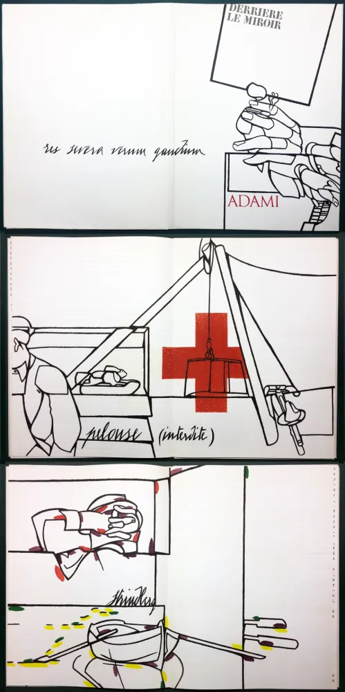 Libro Ilustrado Adami - ADAMI. Le voyage du dessin. DERRIÈRE LE MIROIR N° 214. Mai 1975.