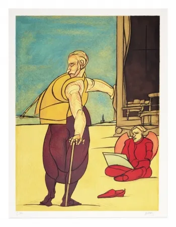 Litografía Adami - Angélus